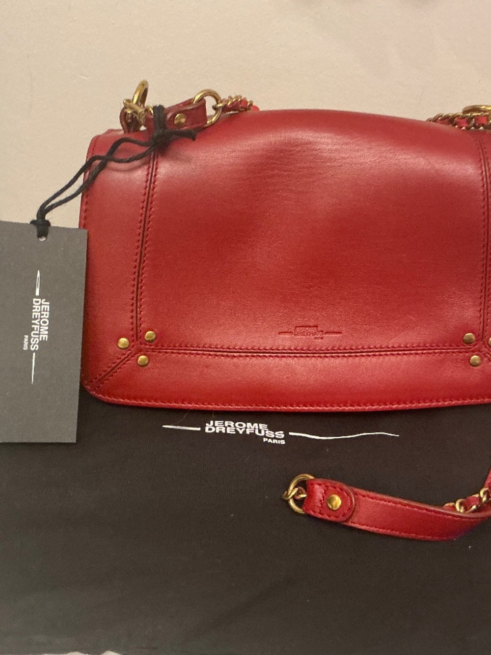 Jérôme Dreyfuss Bobi Crossbody Bag – Mahogany Lambskin (Pristine Preowned)